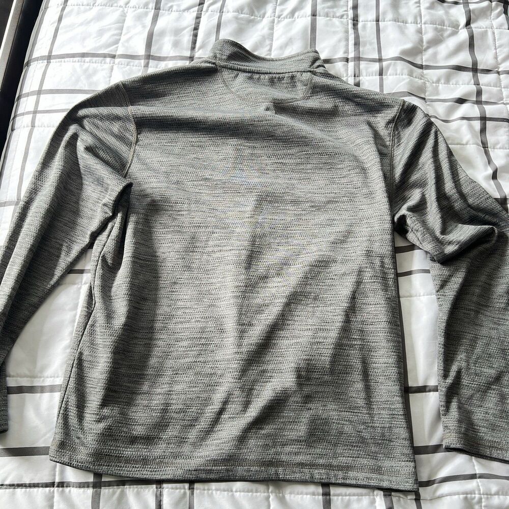 G.H.Bass Grey Longsleeve‎ Lightweight Pullover Front Pocket Sz L - Picture 3 of 5